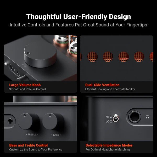 Main product image for Fosi Audio GR70 Headphone Amplifier235-257